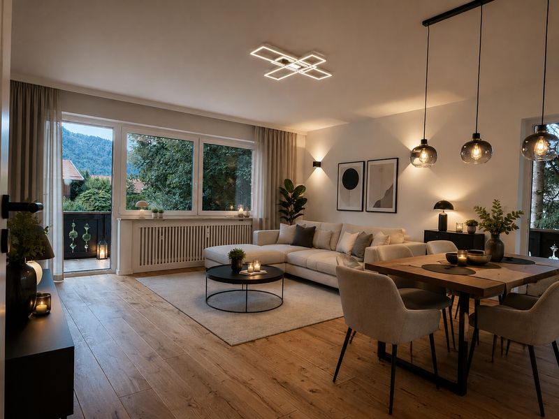 Traumlage Rottach-Egern am Tegernsee – Sonnige, hochwertig sanierte 3-Zimmer-Wohnung